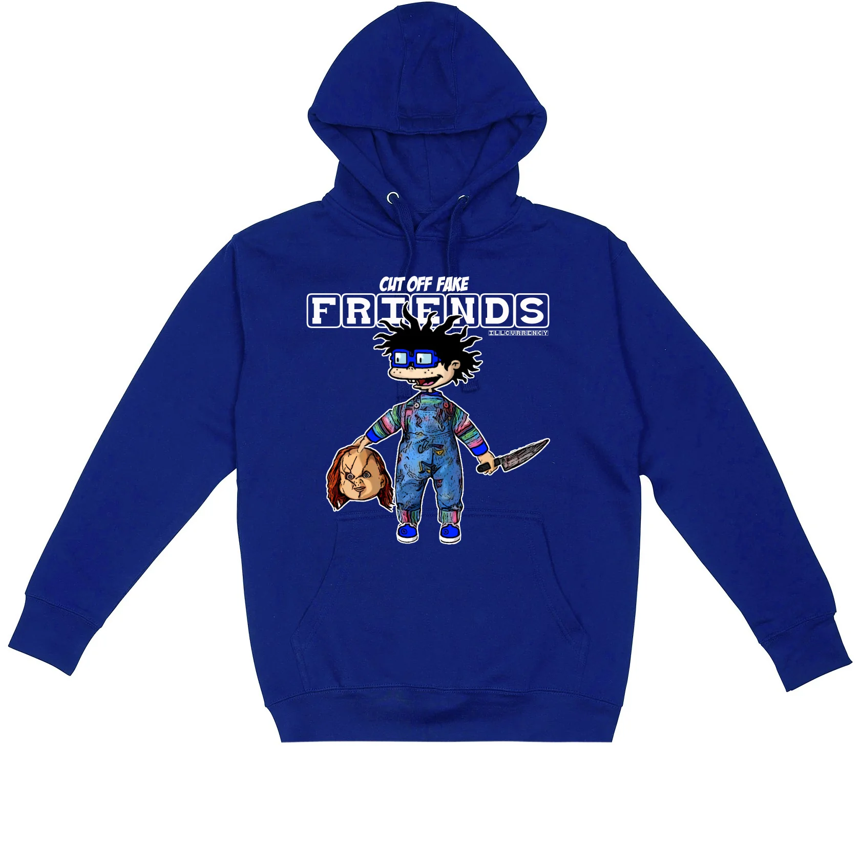 Air Jordan 2 Low Varsity Royal - Royal Blue T-Shirt (Cut off fake friends) - Image 3