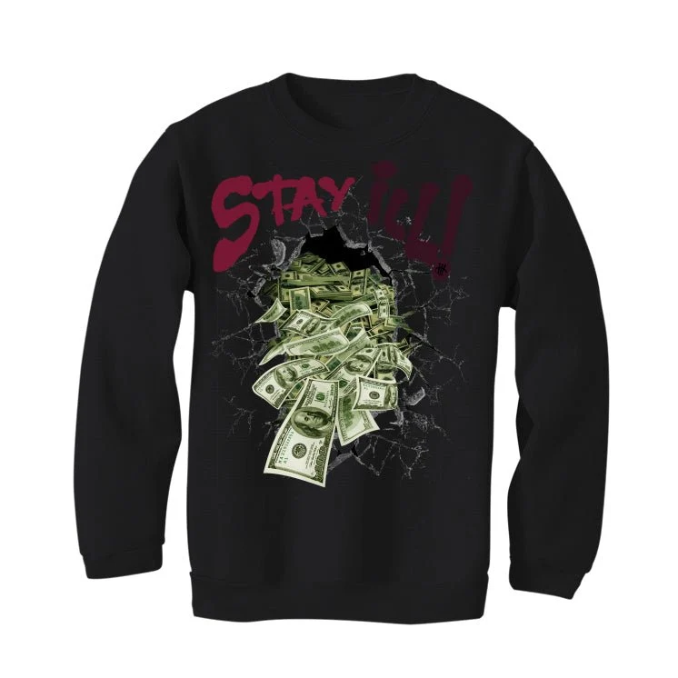 A Ma Maniére x Air Jordan 12 “Black” | illcurrency Black T-Shirt (Stay ill) - Image 4
