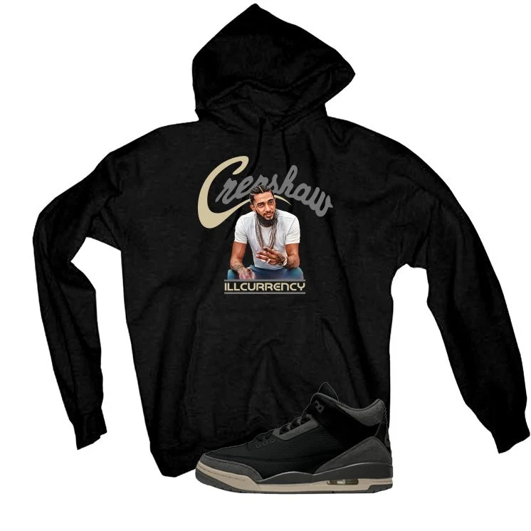 A Ma Maniere x Air Jordan 3 Black Black T-Shirt (Crenshaw)| illcurrency - Image 3