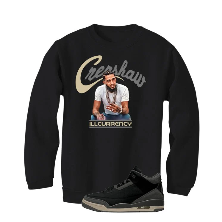 A Ma Maniere x Air Jordan 3 Black Black T-Shirt (Crenshaw)| illcurrency - Image 4