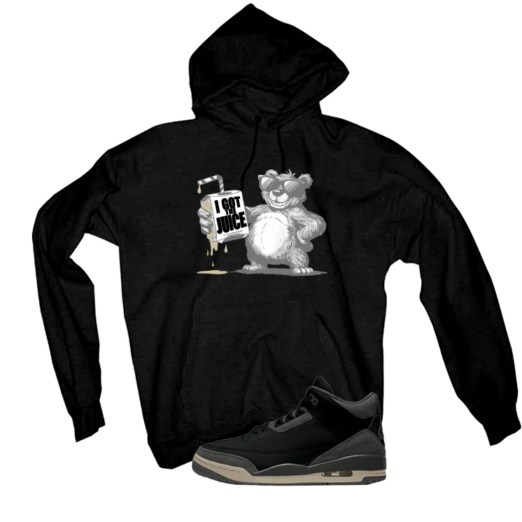 A Ma Maniere x Air Jordan 3 Black Black T-Shirt (I got the juice)| illcurrency - Image 3