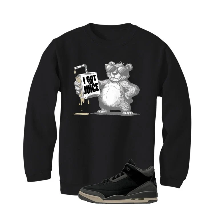 A Ma Maniere x Air Jordan 3 Black Black T-Shirt (I got the juice)| illcurrency - Image 4