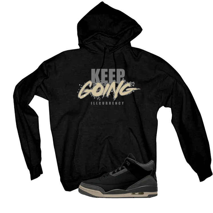A Ma Maniere x Air Jordan 3 Black Black T-Shirt (keep Going)| illcurrency - Image 3