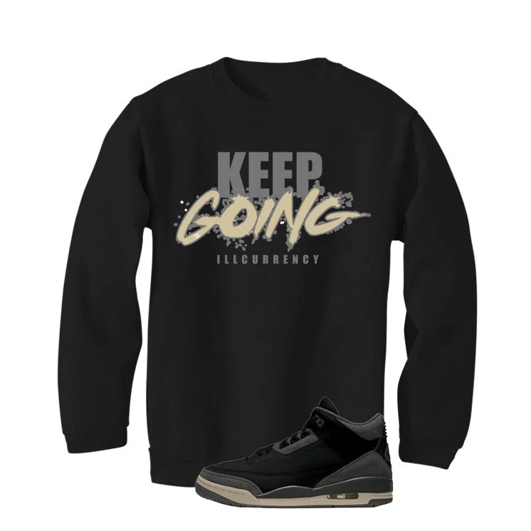 A Ma Maniere x Air Jordan 3 Black Black T-Shirt (keep Going)| illcurrency - Image 4