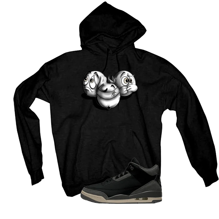 A Ma Maniere x Air Jordan 3 Black Black T-Shirt (SEE NO EVIL)| illcurrency - Image 3