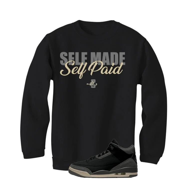 A Ma Maniere x Air Jordan 3 Black Black T-Shirt (Self Made Self Paid)| illcurrency - Image 4