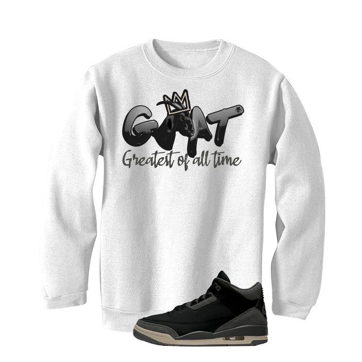 A Ma Maniere x Air Jordan 3 Black White T-Shirt (Goat)| illcurrency - Image 4