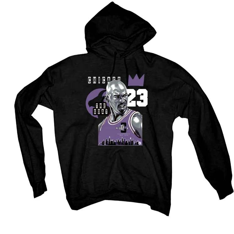 A Ma Maniere x Air Jordan 4 SP "Violet Ore" Black T-Shirt (The Goat) - Image 3