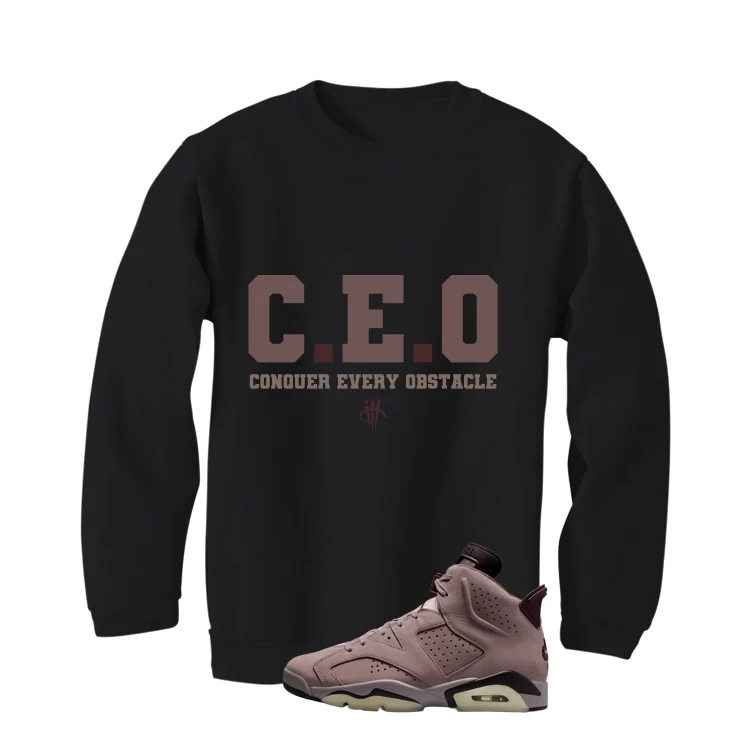 A Ma Maniere x Air Jordan 6 Built for This Matching T-Shirt, Sweatshirts & Hoodies Black T-Shirt (Ceo)| illcurrency - Image 4
