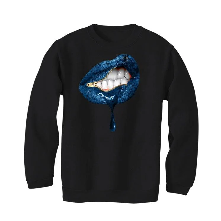 Adidas Yeezy Boost 350 V2 “Dazzling Blue” Black T-Shirt (LIPS UNSEALED) - Image 4