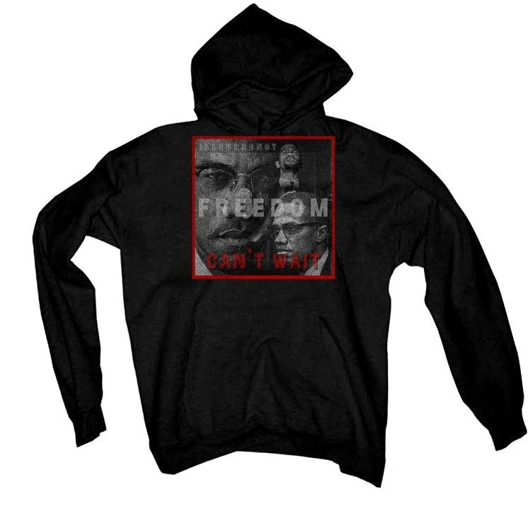 Air Jordan 1 “Bred Patent” Black T-Shirt (FREEDOM CAN'T WAIT) - Image 3