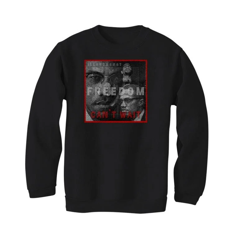 Air Jordan 1 “Bred Patent” Black T-Shirt (FREEDOM CAN'T WAIT) - Image 4