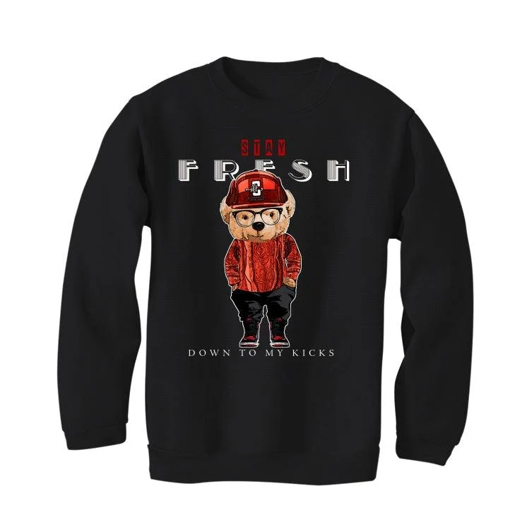 Air Jordan 1 “Bred Patent” Black T-Shirt (Stay Fresh Down to My kicks) - Image 4