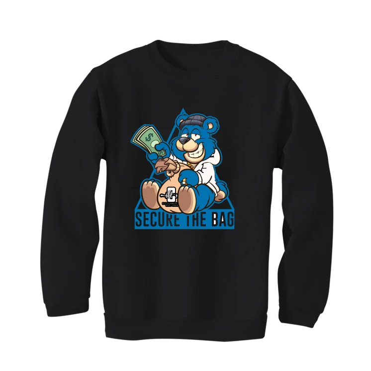 Air Jordan 1 “Dark Marina Blue” Black T-Shirt (Secure the bag) - Image 4