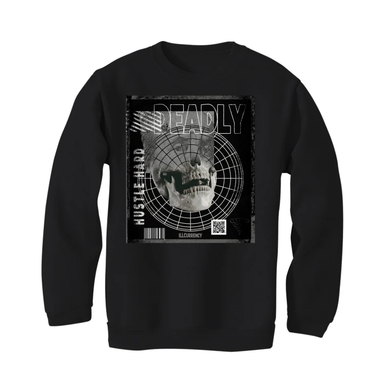Air Jordan 1 High 85 Black White - Black T-Shirt (DEADLY) - Image 4