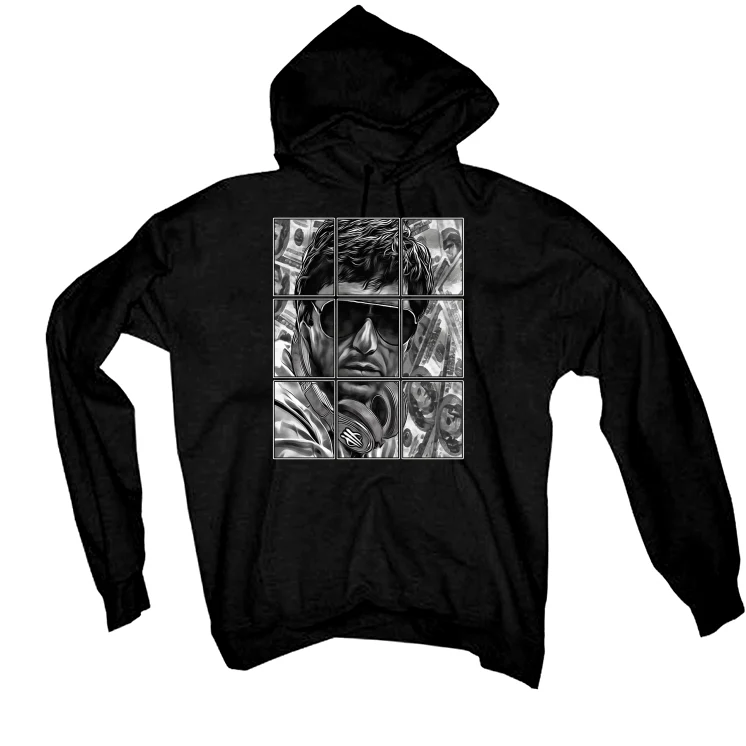 Air Jordan 1 High 85 Black White - Black T-Shirt (PACINO) - Image 3
