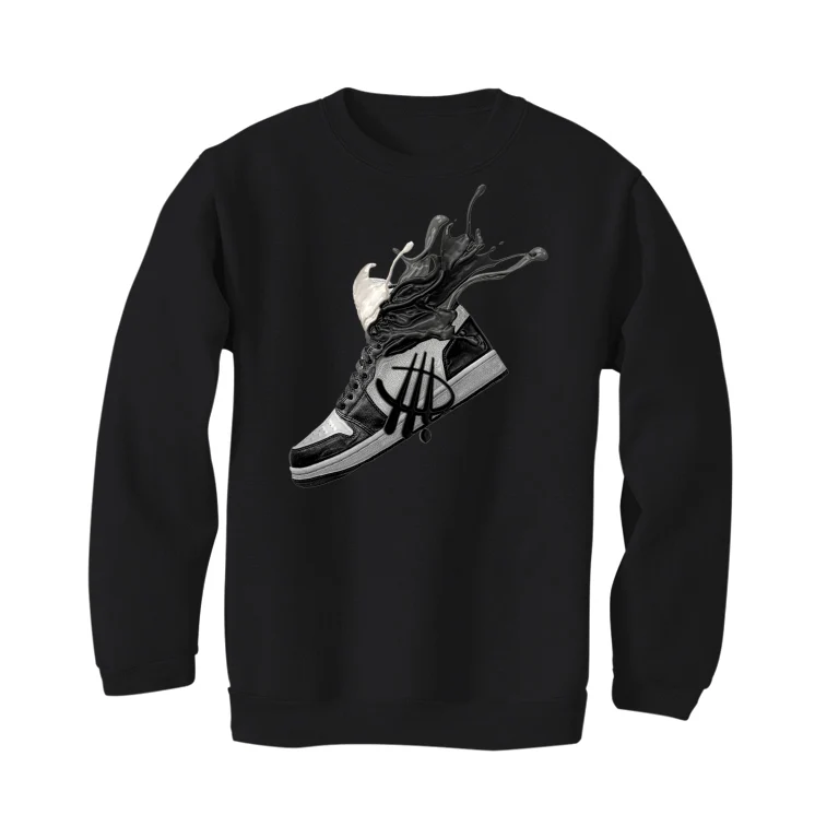 Air Jordan 1 High 85 Black White - Black T-Shirt (SPLASH) - Image 4