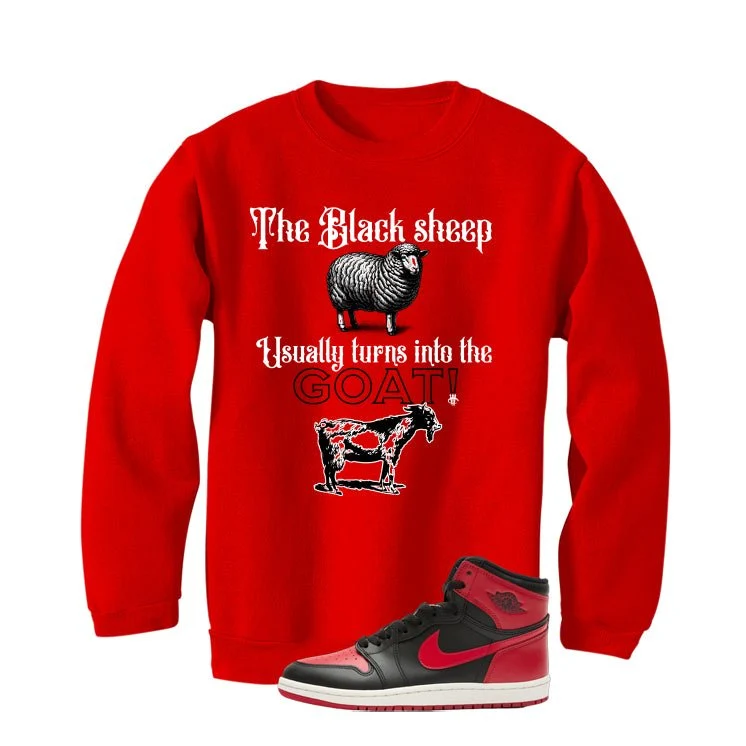 Air Jordan 1 High ’85 Bred Red T-Shirt (the black sheep usually turns into the GOAT!)| illcurrency - Image 4