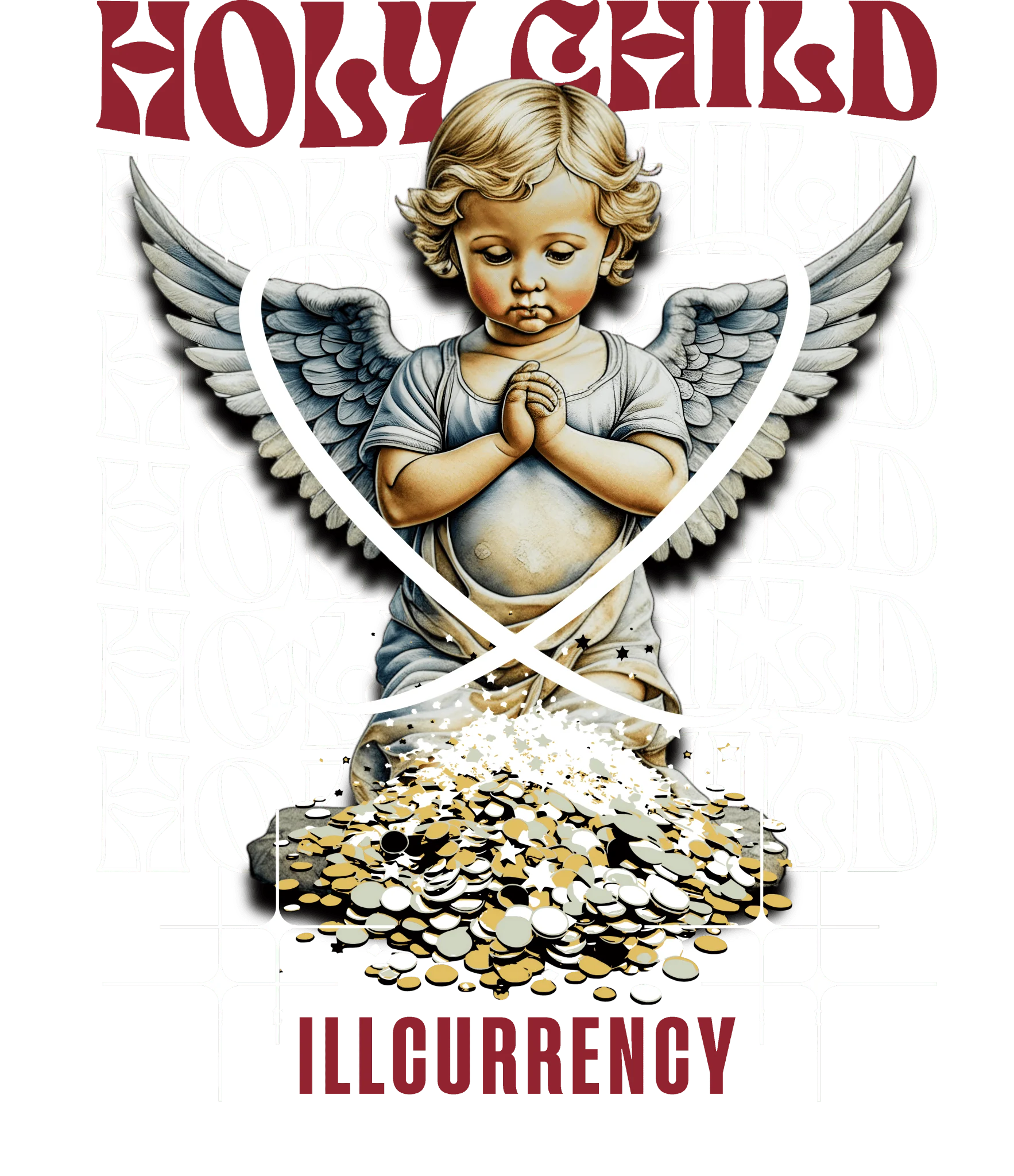 Air Jordan 1 High OG Black Toe Reimagined Black T-Shirt (Holy Child)| illcurrency