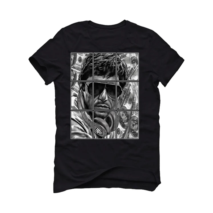 Air Jordan 1 High OG “Elephant” | illcurrency Black T-Shirt (PACINO) - Image 2