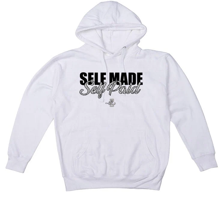 Air Jordan 1 High OG “Elephant” | illcurrency White T-Shirt (Self Made Self Paid) - Image 3