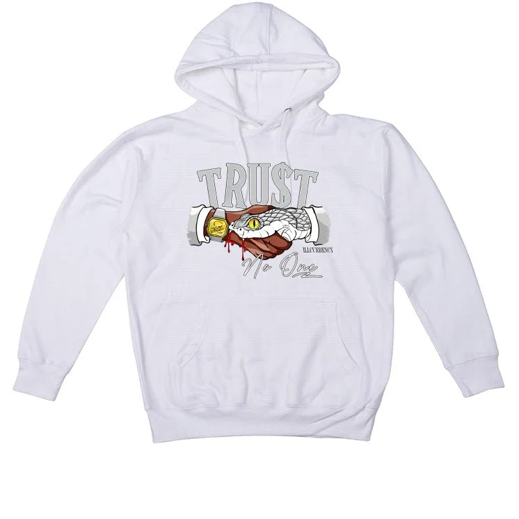 Air Jordan 1 High OG “Elephant” | illcurrency White T-Shirt (TRUST NO ONE) - Image 3