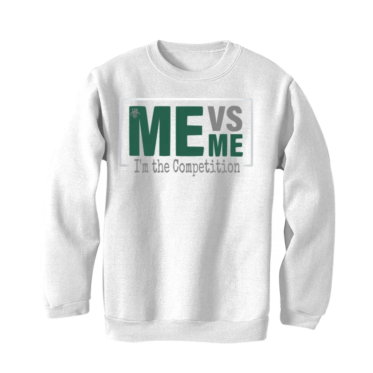 Air Jordan 1 High OG “Gorge Green” White T-Shirt (Me vs Me) - Image 4