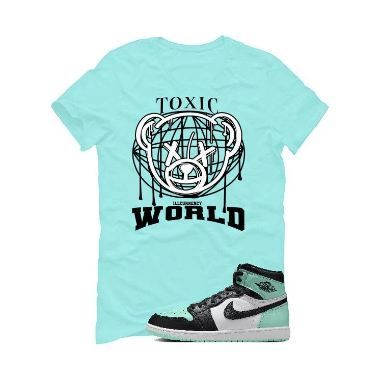 Air Jordan 1 High OG “Green Glow” | illcurrency Mint Green T-Shirt (Toxic World) - Image 2