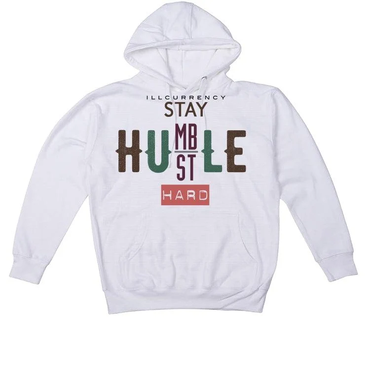 Air Jordan 1 High OG Hand Crafted White T-Shirt (Stay humble hustle hard) - Image 3
