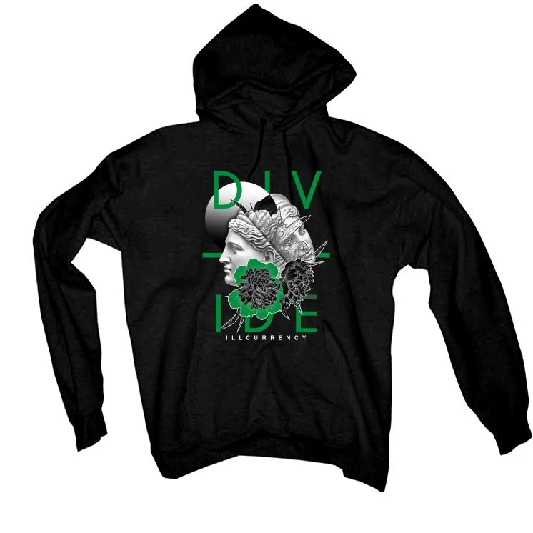 Air Jordan 1 High OG “Lucky Green” | illcurrency Black T-Shirt (Divide) - Image 3