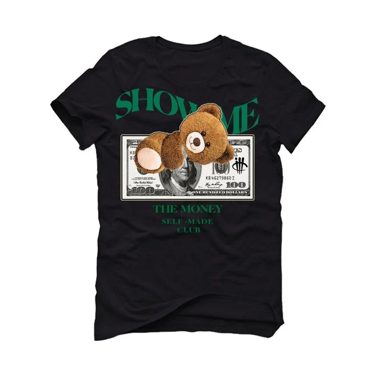 Air Jordan 1 High OG “Lucky Green” | illcurrency Black T-Shirt (SHOW ME) - Image 2
