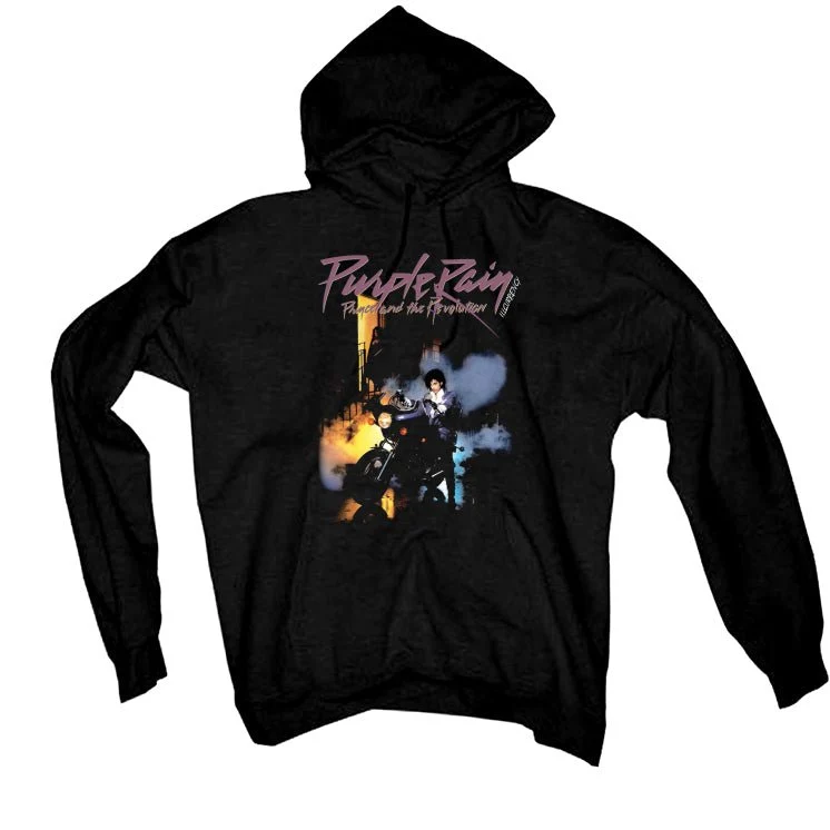 Air Jordan 1 High OG Mauve | ILLCURRENCY Black T-Shirt (Purple Rain) - Image 3