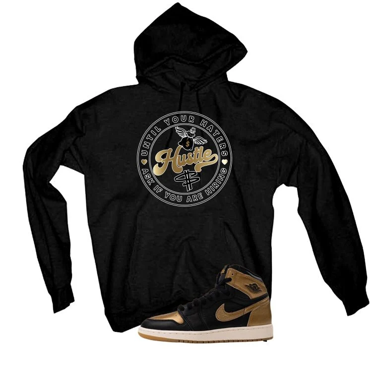 Air Jordan 1 High OG Metallic Gold Black T-Shirt (Haters Catch Up)| illcurrency - Image 3