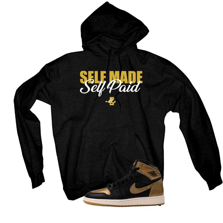 Air Jordan 1 High OG Metallic Gold Black T-Shirt (Self Made Self Paid)| illcurrency - Image 3