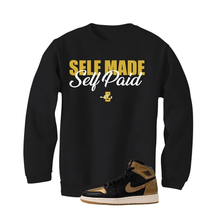 Air Jordan 1 High OG Metallic Gold Black T-Shirt (Self Made Self Paid)| illcurrency - Image 4