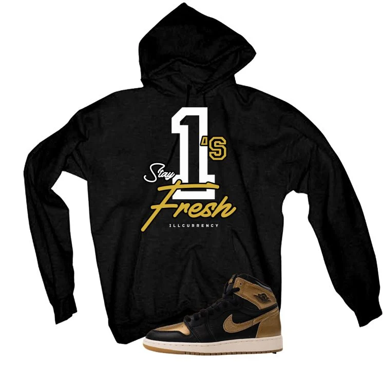 Air Jordan 1 High OG Metallic Gold Black T-Shirt (Stay Fresh)| illcurrency - Image 3