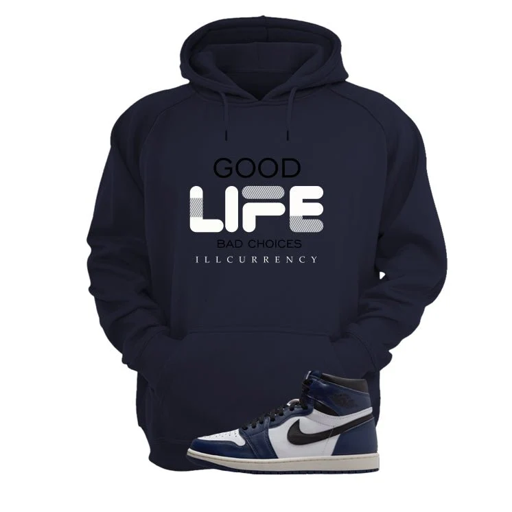 Air Jordan 1 High OG Midnight Navy Navy Blue T-Shirt (Bad Choices)| illcurrency - Image 3