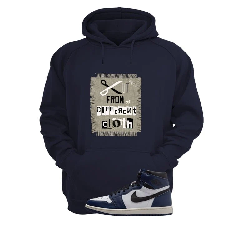 Air Jordan 1 High OG Midnight Navy Navy Blue T-Shirt (Cut from a different cloth)| illcurrency - Image 3