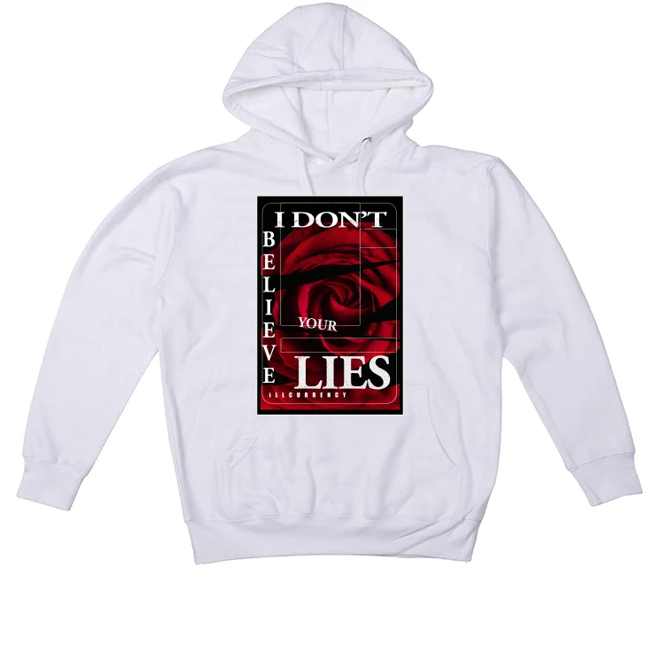 Air Jordan 1 High OG “Newstalgia”| illcurrency White T-Shirt (I DON'T BELIEVE YOUR LIES) - Image 3