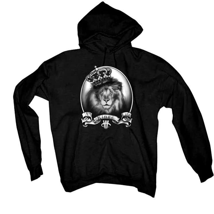 Air Jordan 1 High OG “Reverse Panda” | illcurrency Black T-Shirt (King's Life) - Image 3