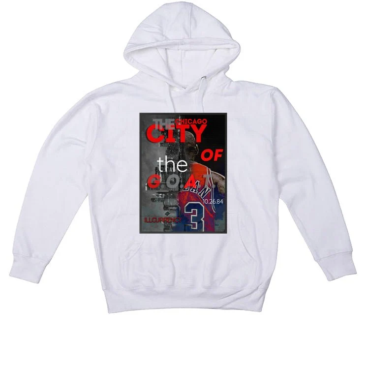 Air Jordan 1 High OG “Spider-Man: Across the Spider-Verse” | ILLCURRENCY White T-Shirt (CITY OF THE GOAT) - Image 3