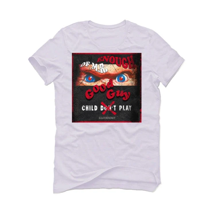 Air Jordan 1 High OG “Spider-Man: Across the Spider-Verse” | ILLCURRENCY White T-Shirt (ENOUGH OF MR GOOD GUY) - Image 2