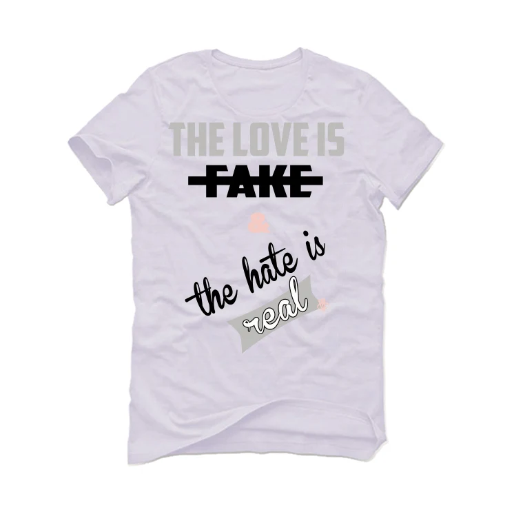 Air Jordan 1 High OG “Stage Haze” White T-Shirt (Love is Fake) - Image 2