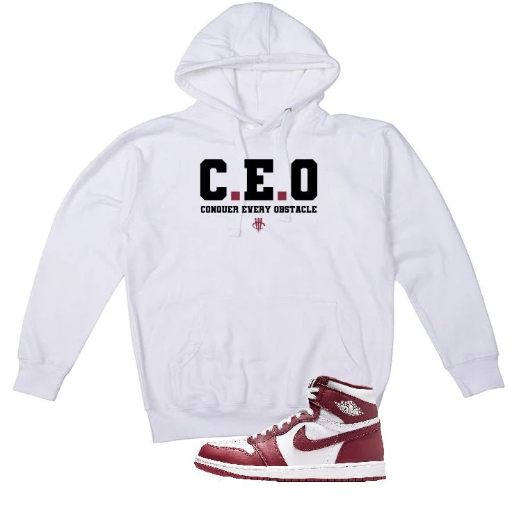 Air Jordan 1 High OG “Team Red” | illcurrency White T-Shirt (CEO) - Image 3