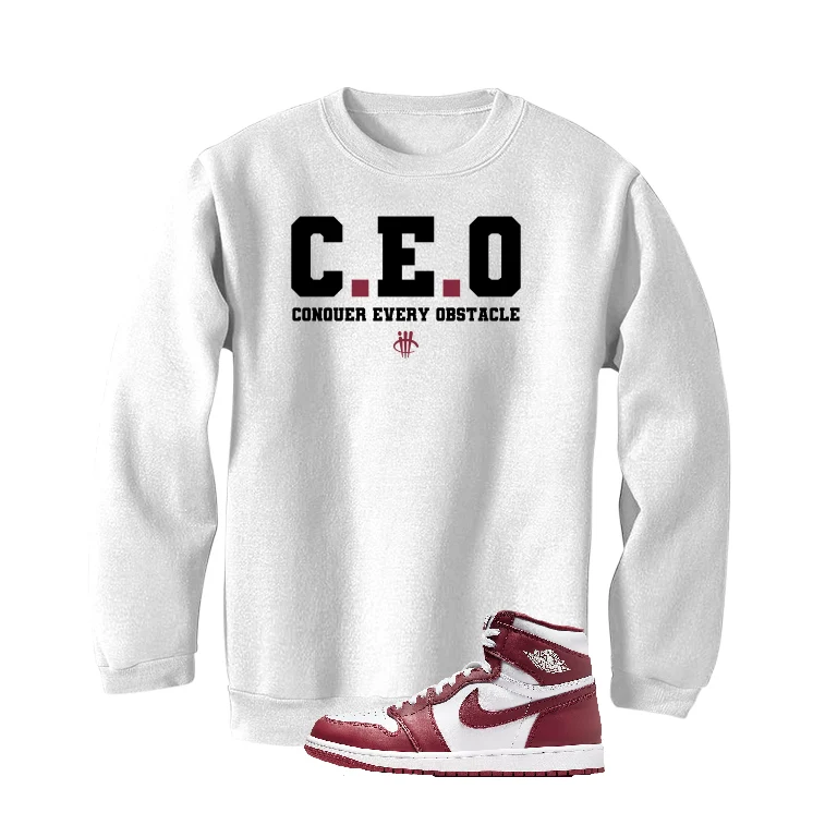 Air Jordan 1 High OG “Team Red” | illcurrency White T-Shirt (CEO) - Image 4