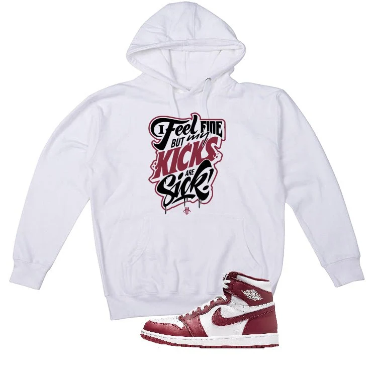 Air Jordan 1 High OG “Team Red” | illcurrency White T-Shirt (Kicks Are Sick) - Image 3
