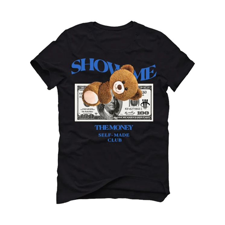 Air Jordan 1 High OG “True Blue” Black T-Shirt (SHOW ME) - Image 2