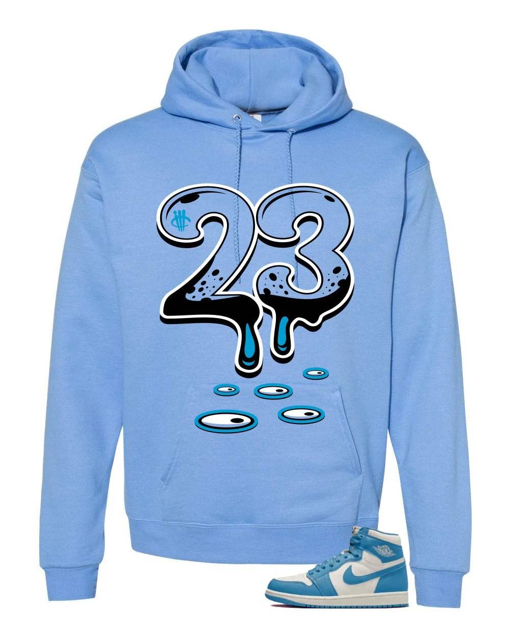 Air Jordan 1 High OG UNC Reimagined Carolina Blue T-Shirt (23)| illcurrency - Image 3