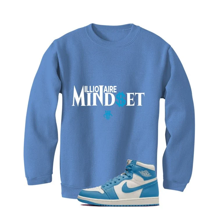 Air Jordan 1 High OG UNC Reimagined Carolina Blue T-Shirt (Millionaire Mindset)| illcurrency - Image 4