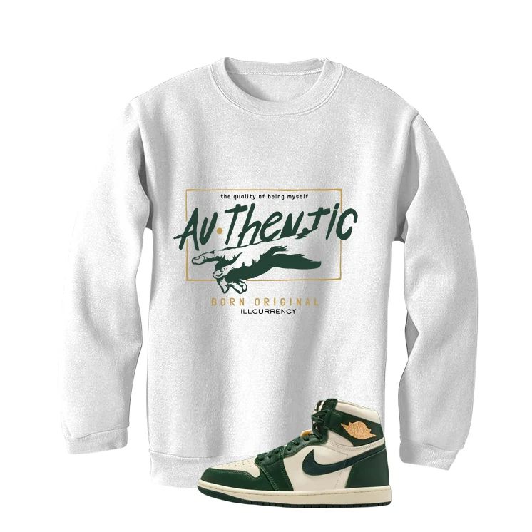 Air Jordan 1 High OG WMNS Fir Matching T-Shirt, Sweatshirts & Hoodies White T-Shirt (Authentic)| illcurrency - Image 4